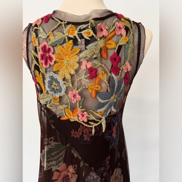 Johnny Was Rhio Mesh Dress size Small - Picture 7 of 8